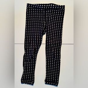 Tea Collection Dark Blue and White Dot Leggings